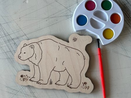 Bear Watercolor Craft Kit Supply