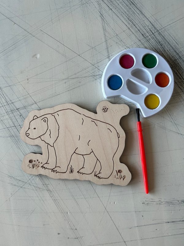 Bear Watercolor Craft Kit Supply