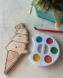 Ice Cream Cone Watercolor Craft Kit Fashion