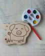 Pig Watercolor Craft Kit on Sale