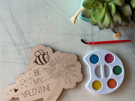 Be My Valentine Watercolor Craft Kit Online Hot Sale