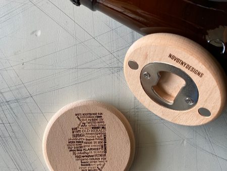 Illinois breweries - magnetic wood bottle opener For Cheap