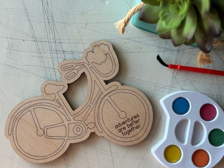 Bicycle Watercolor Craft Kit - Adventures are better together Fashion