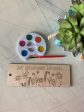 Let kindness bloom - bookmark craft kit with wood bookmark + watercolors Online now