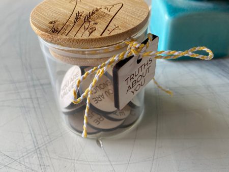 Truths about you - positive affirmation token jar Cheap