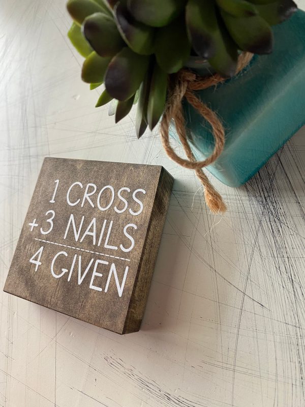 1 Cross + 3 Nails = 4 Given Fashion