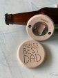 World’s Best Dad - magnetic wood bottle opener Online Sale