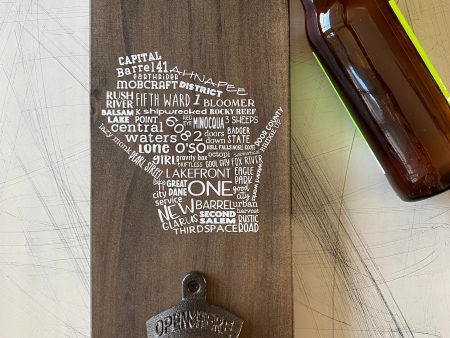 Wisconsin Breweries Bottle Opener Wall Sign Online now