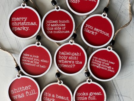 Bundle of 10 Christmas Vacation Ornaments Cheap