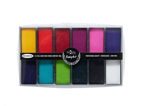 Global Colours All You Need Full Length BodyArt Palette Sampler- 12 Colors Fashion